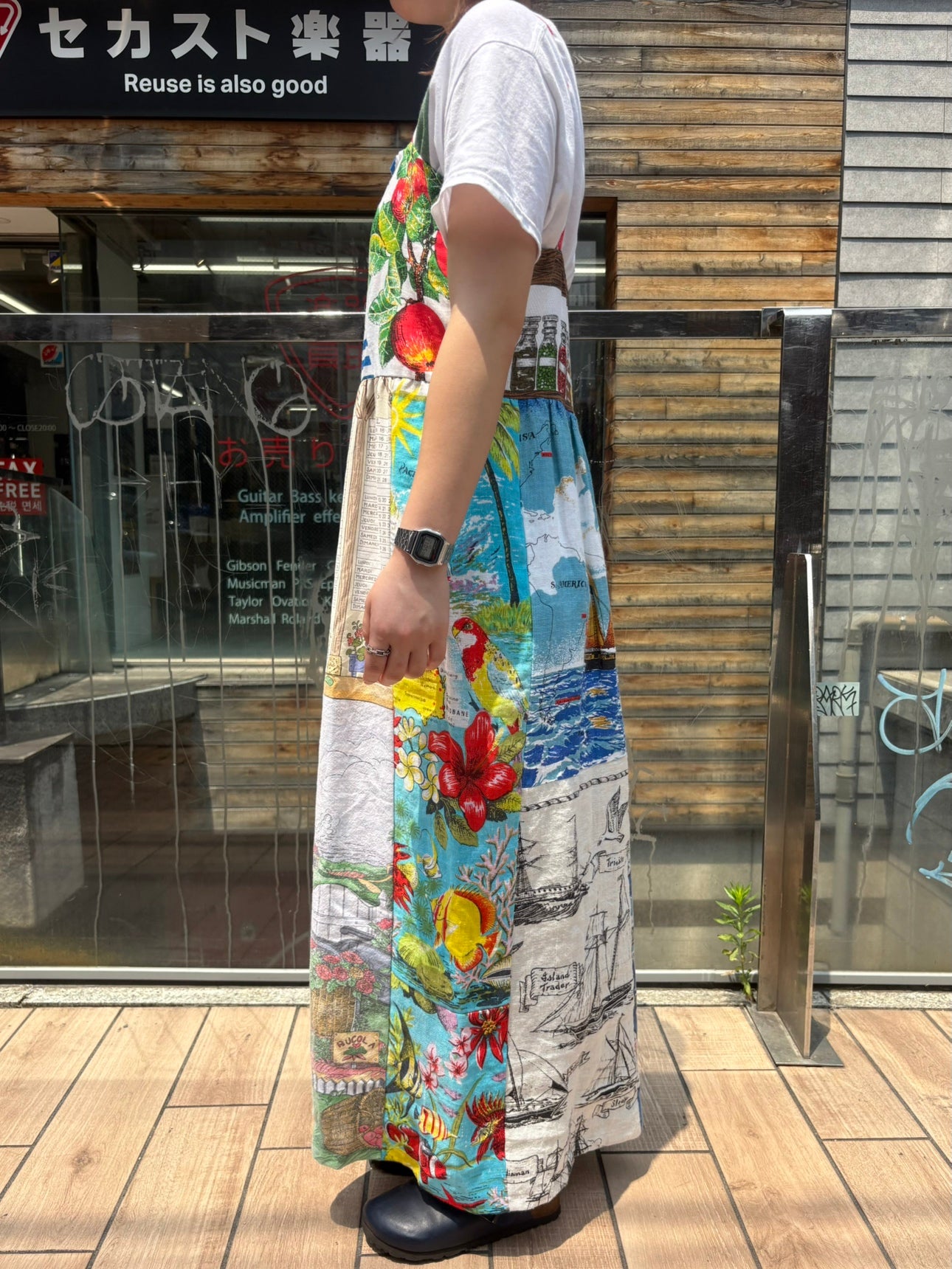 REMAKE FABRIC PRINT ONEPIECE