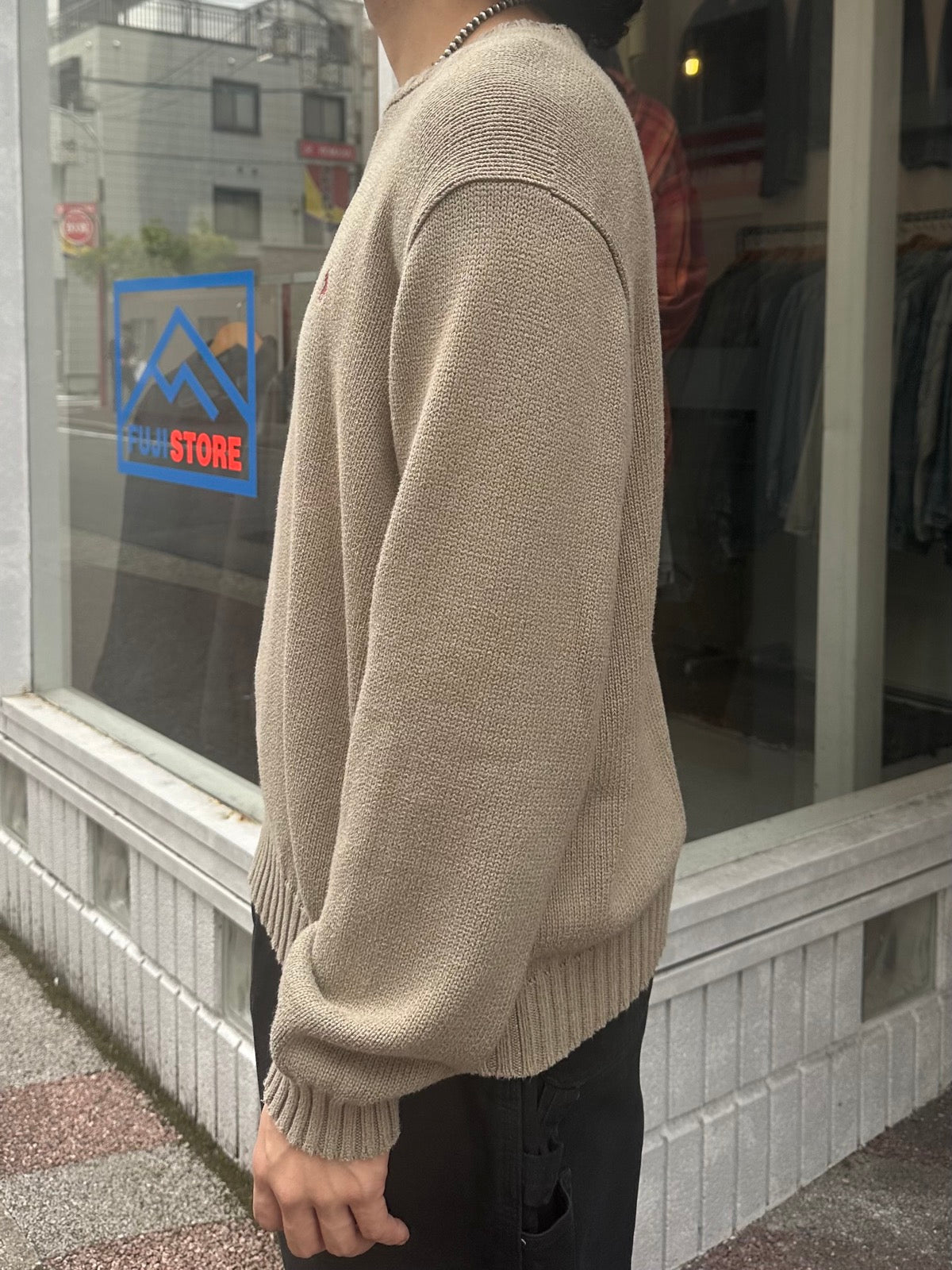 90's RALPH LAUREN ワンポイントニット