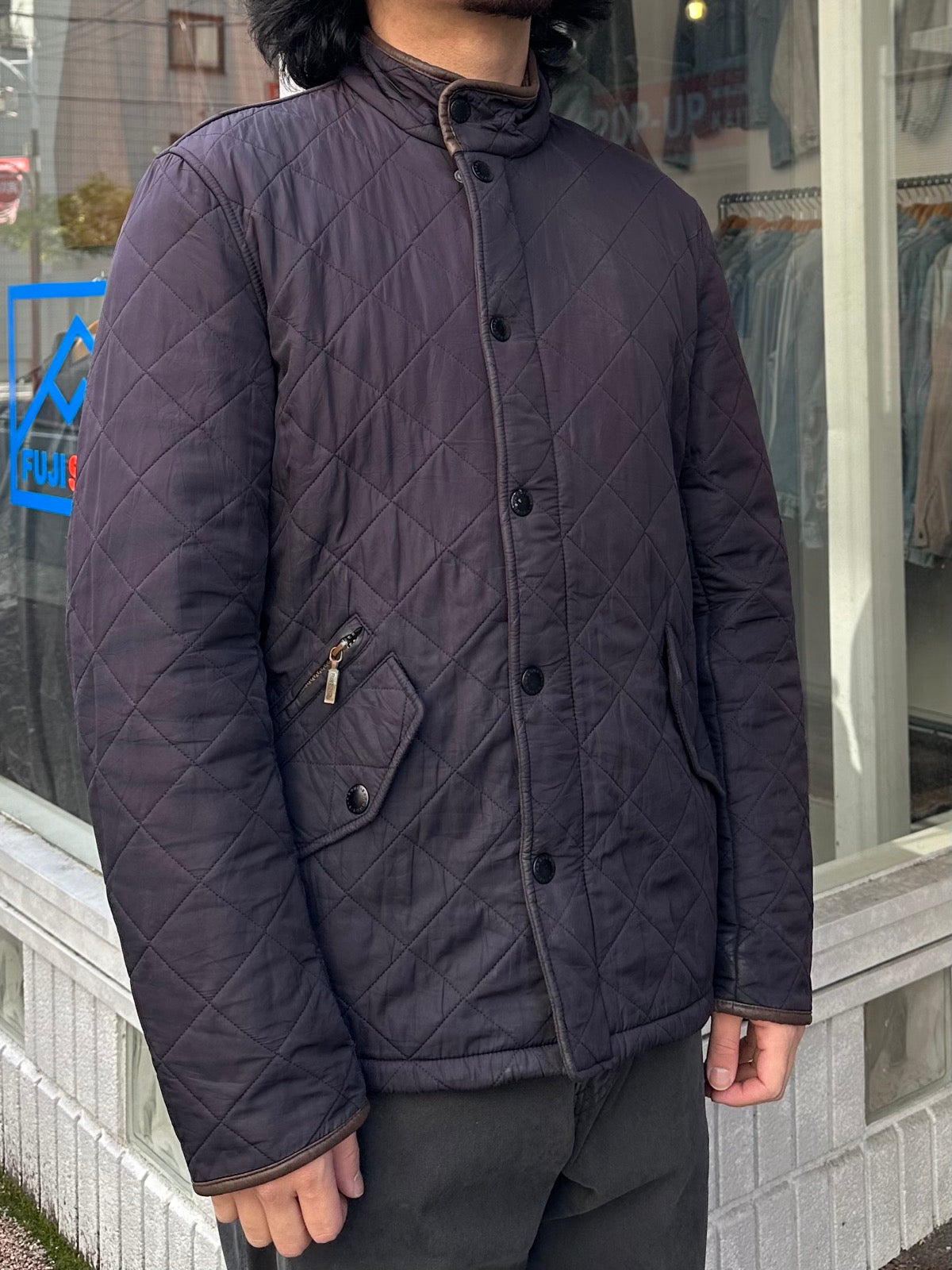 00's BARBOUR「Powell Polarquilt」キルティングジャケット
