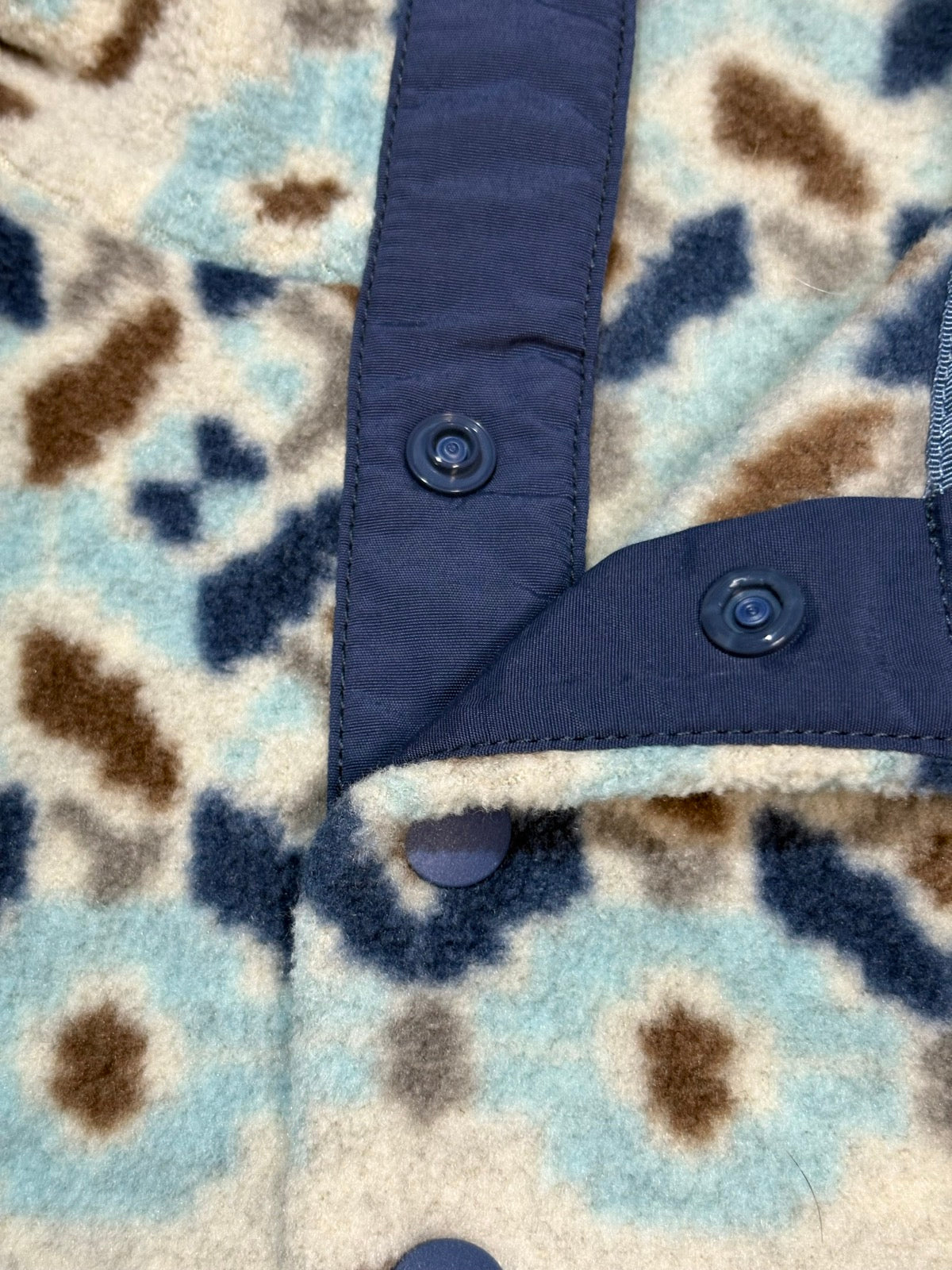 10's PATAGONIA Synchilla Snap-T「ツンドラクラスター柄」フリースプルオーバー