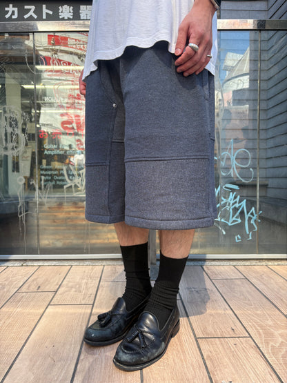 REMAKE  SWEATS DOUBLE KNEE SHORTS