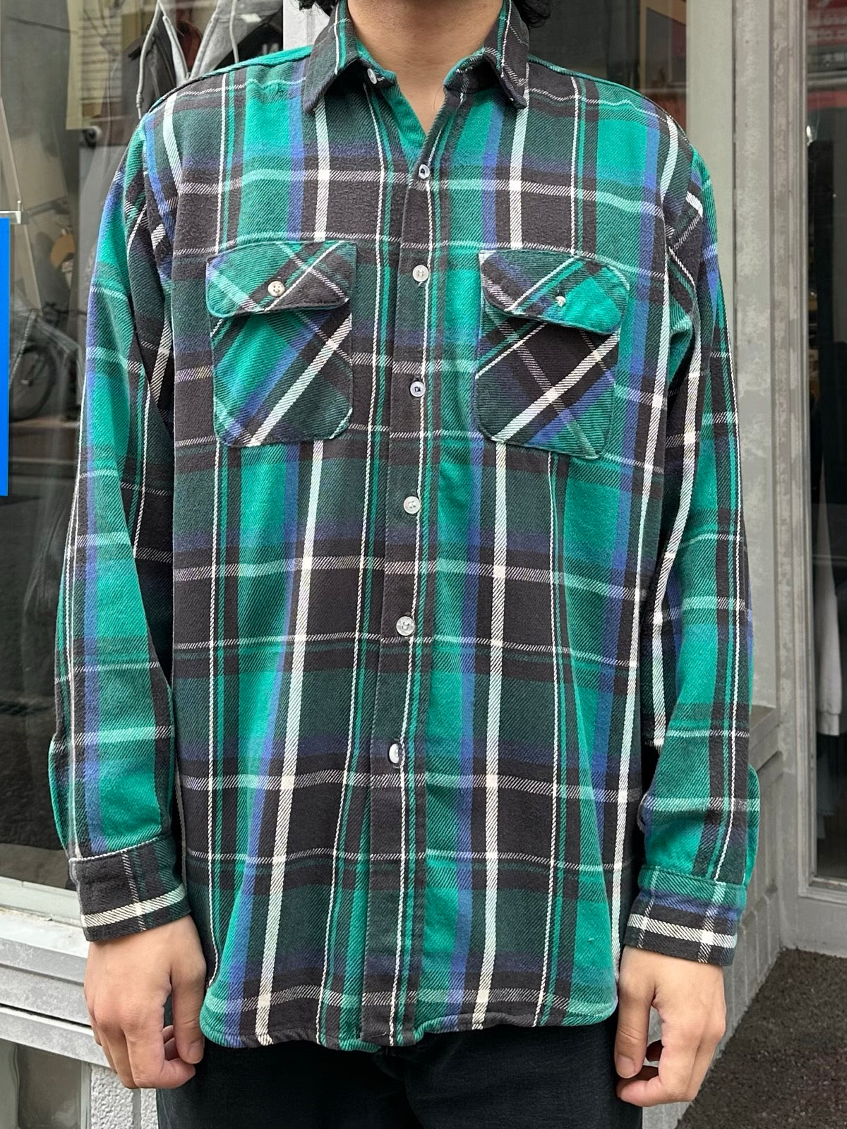 90's FIVE BROTHER ヘビーネルシャツ