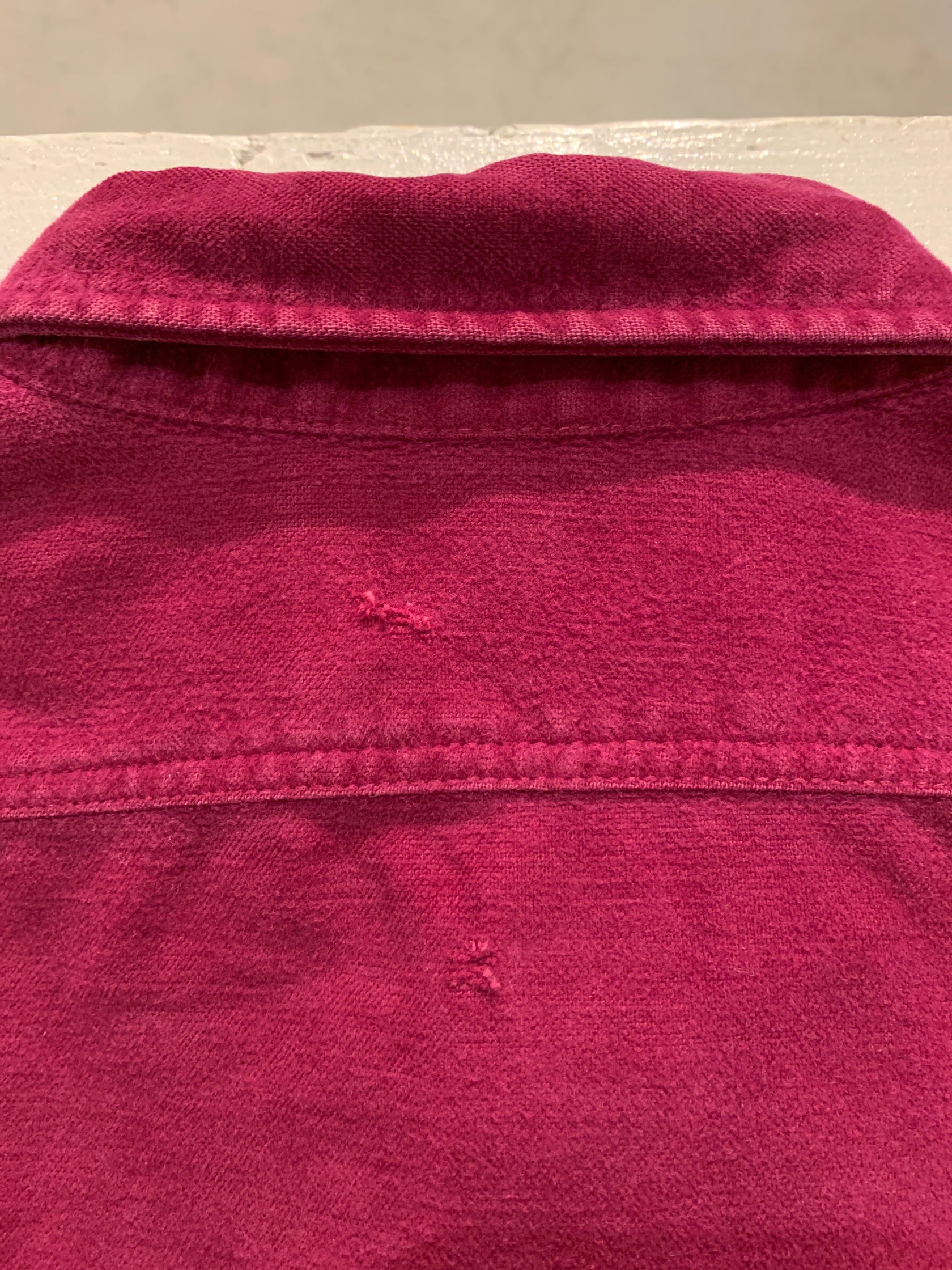 80's 「Eddie Bauer」無地ネルシャツ