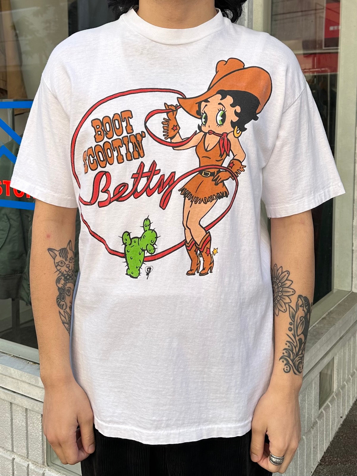 90's BETTY BOOP「Cowgirl」キャラクターTシャツ