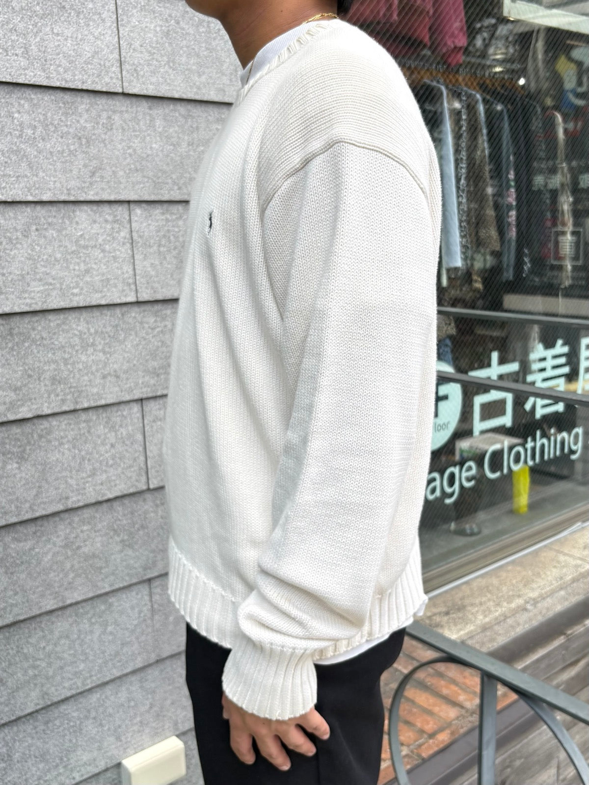 90's「RALPH LAUREN」ワンポイントニット