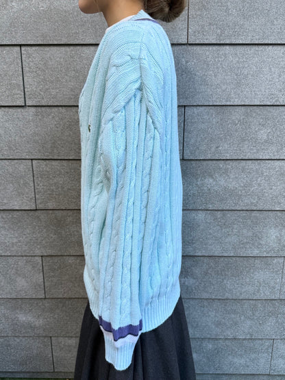 90's「LACOSTE」チルデンニット