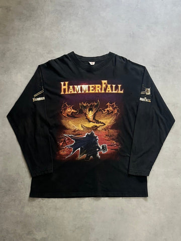 00's HAMMER FALL「Hearts on Fire」バンドロングＴシャツ