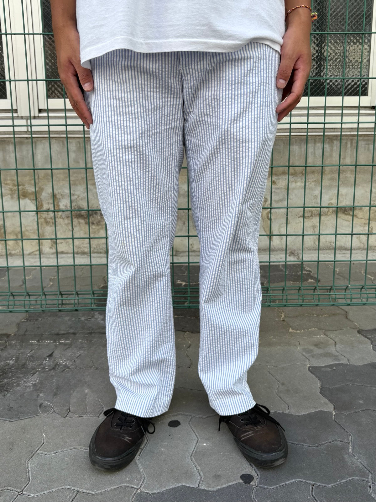 90's RALPH LAUREN「POLO GOLF」シアーサッカーストライプパンツ