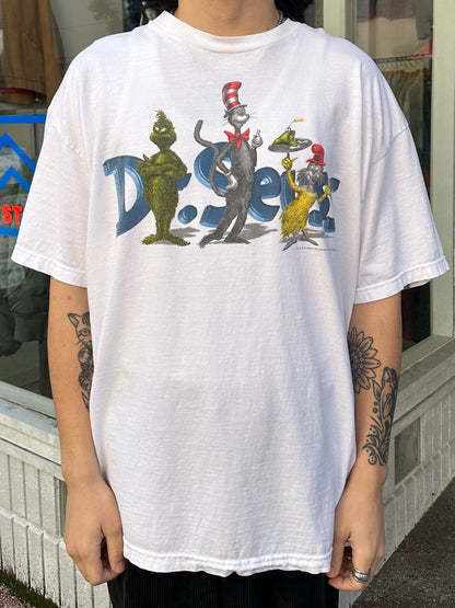 90's Dr.Seuss「The cat in the hat」キャラクターTシャツ