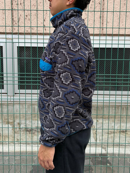 10's PATAGONIA Synchilla Snap-T「ヤナバ柄」フリースプルオーバー