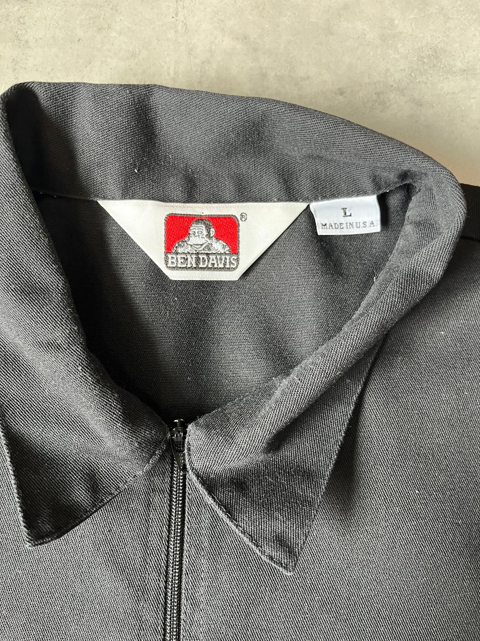 90'sBEN DAVIS USA製 ハーフジップワークシャツ