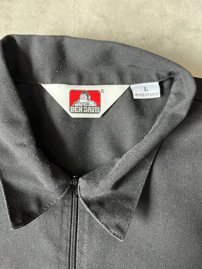 90'sBEN DAVIS USA製 ハーフジップワークシャツ