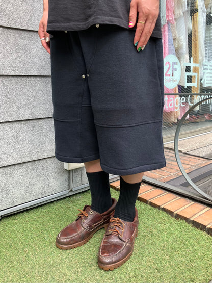 REMAKE  SWEATS DOUBLE KNEE SHORTS