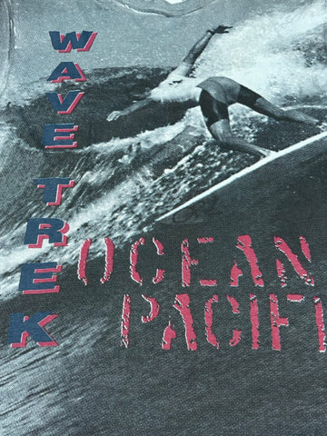 90's OCEAN PACIFIC「総柄」USA製 サーフTシャツ