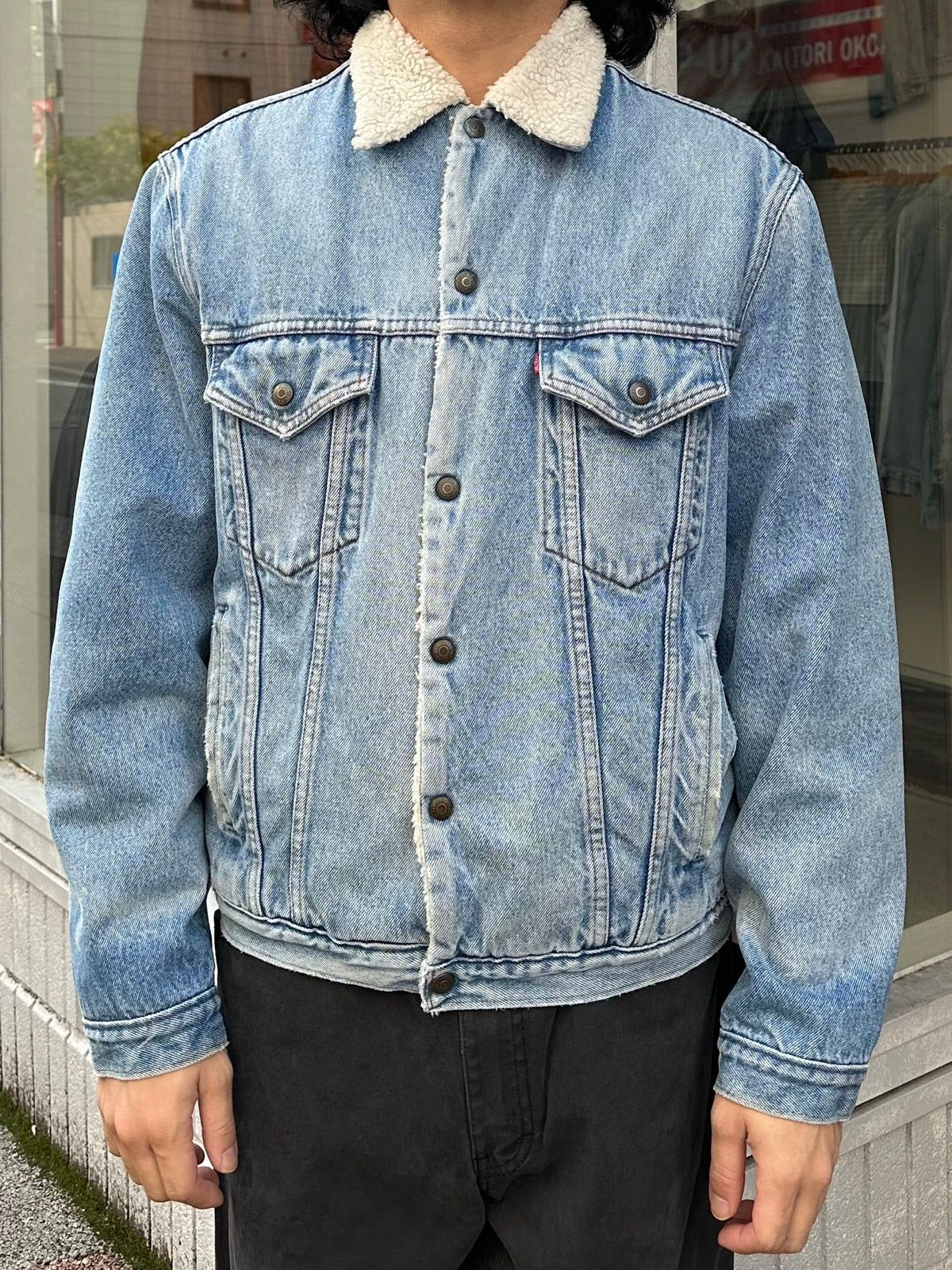 90's LEVI’S「70608-0214」デニムボアジャケット