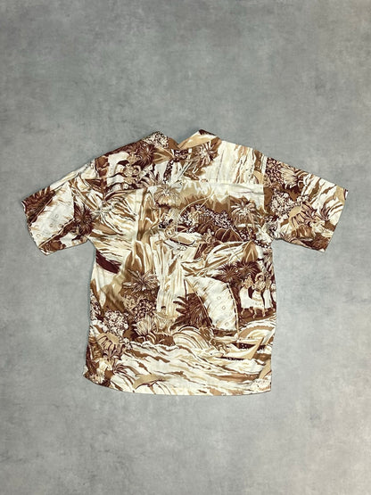 00's PATAGONIA「Pataloha」エンシェントサーフ柄　アロハシャツ
