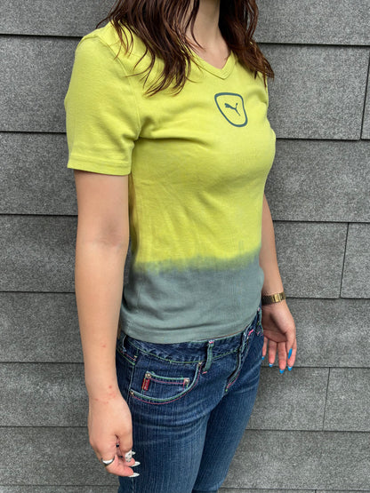 90's「PUMA」USA製 VネックTシャツ
