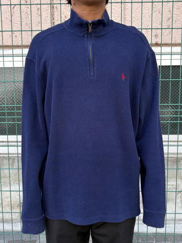 90's~00's POLO BY RALPH LAUREN「北マリアナ諸島製」ハーフジップニット