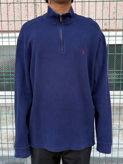90's~00's POLO BY RALPH LAUREN「北マリアナ諸島製」ハーフジップニット