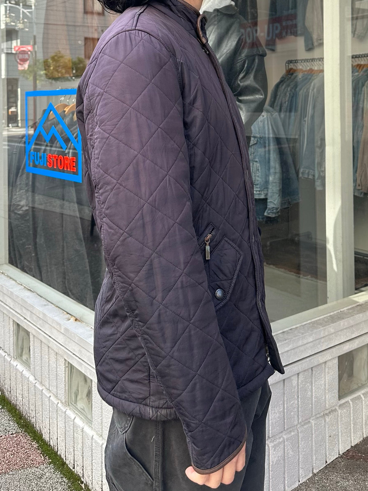 00's BARBOUR「Powell Polarquilt」キルティングジャケット – FUJI