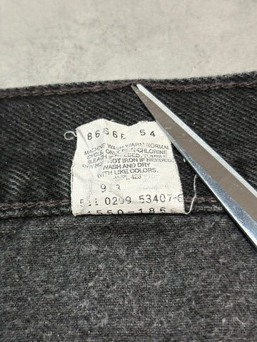 90's LEVI'S「550 RELAXED FIT」USA製 ブラックデニムショーツ