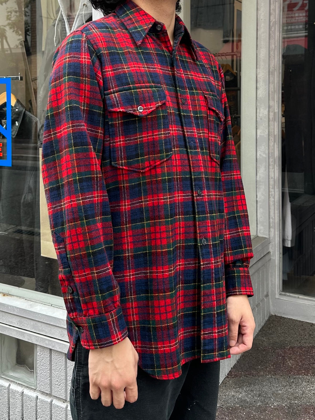 70's PENDLETON USA製 ウールシャツ