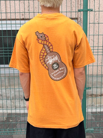90's STUSSY「Aloha Nui」USA製 スケートTシャツ