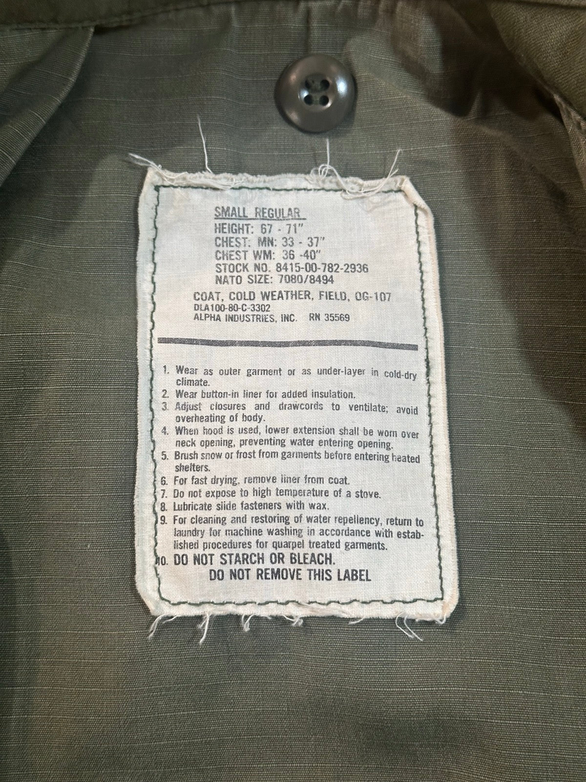 80’s U.S.ARMY「M-65」フィールドジャケット