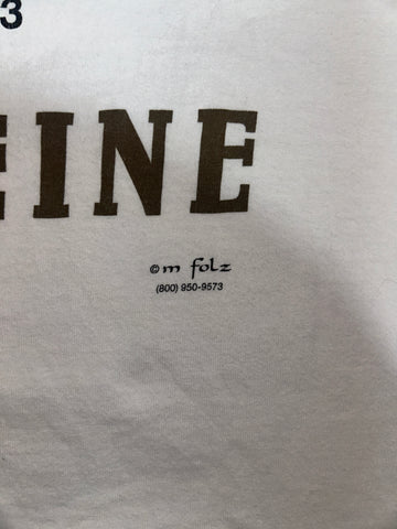 90's~00's CAFFEINE「化学構造式」グラフィックTシャツ