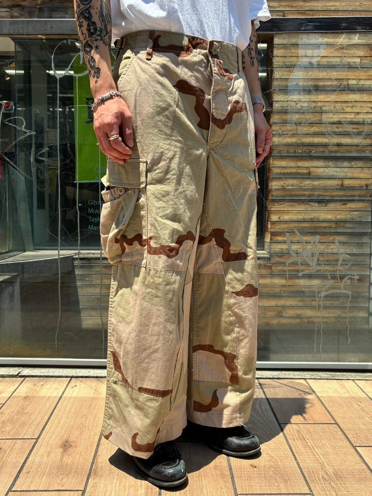 REMAKE WIDE ARMY PANTS