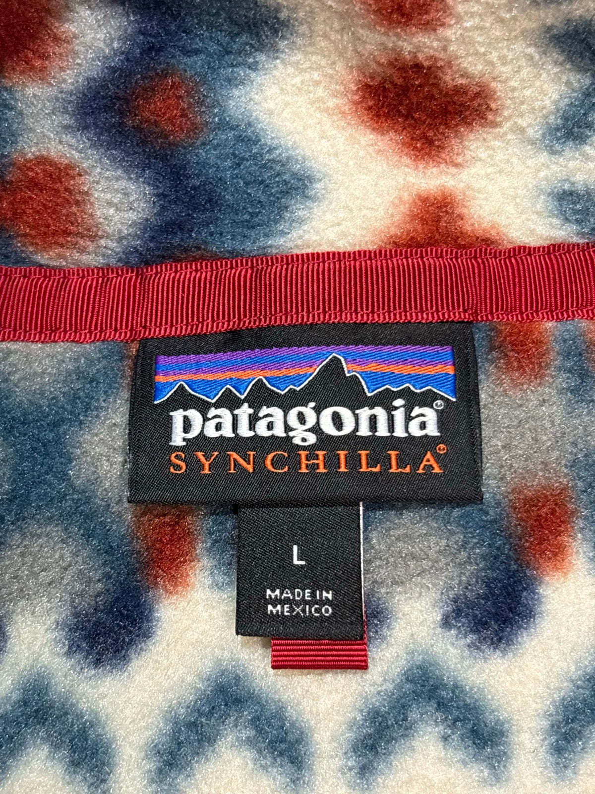 10's PATAGONIA Synchilla Snap-T「クリフ柄」フリースプルオーバー