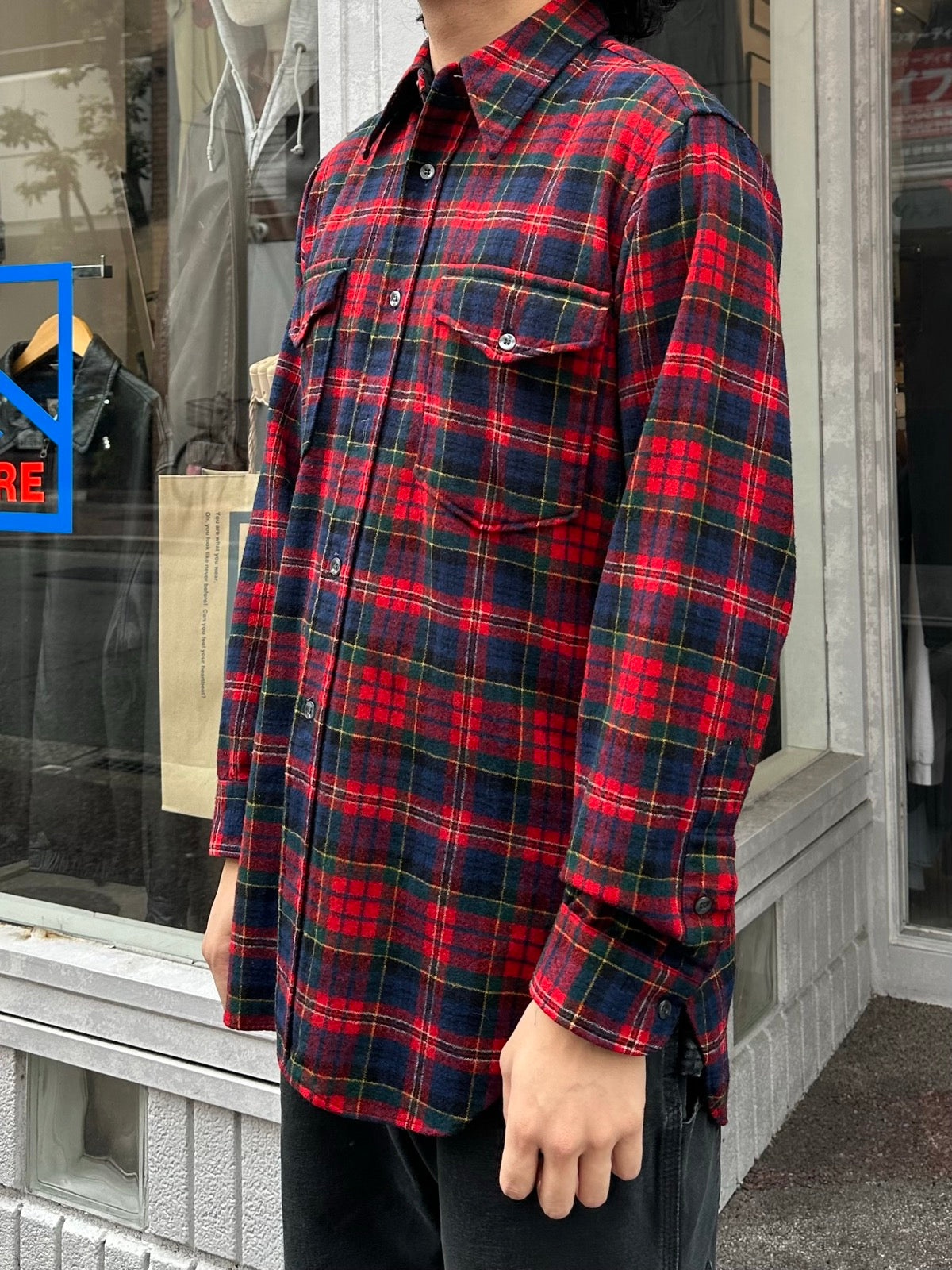 70's PENDLETON USA製 ウールシャツ