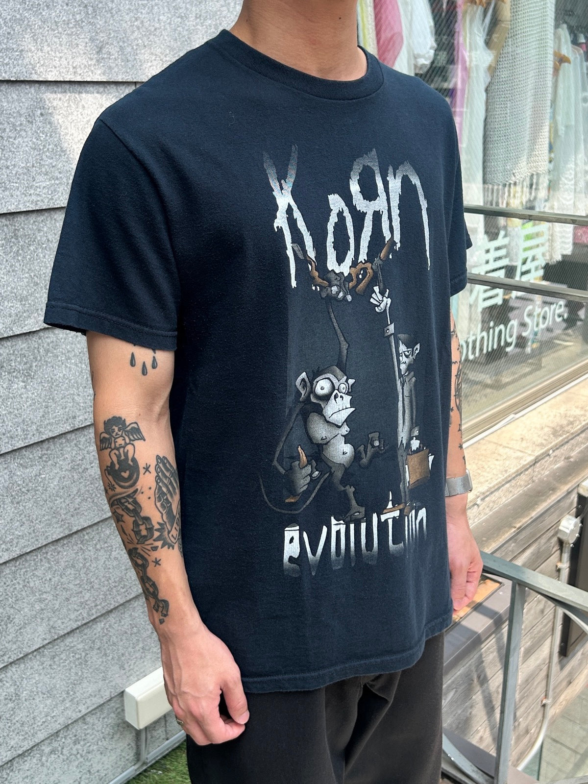 00's KORN「EVOLUTION」バンドTシャツ