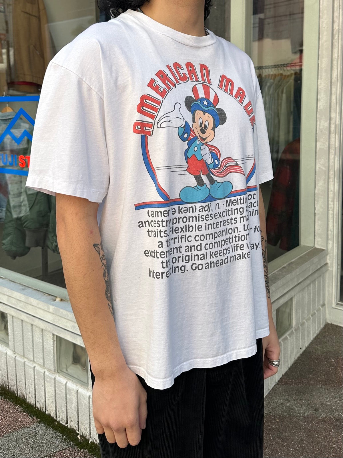 80's DISNEY「American Made」キャラクターTシャツ