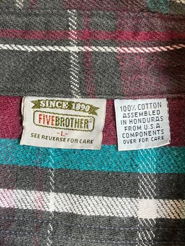 90's FIVE BROTHER ネルシャツ