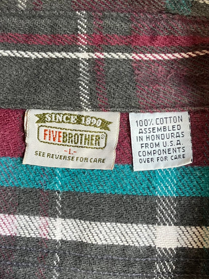 90's FIVE BROTHER ネルシャツ