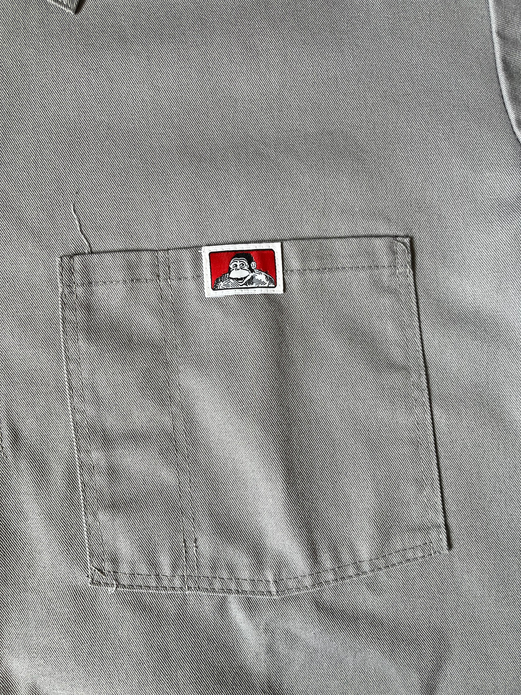 90's BEN DAVIS USA製 ハーフジップワークシャツ