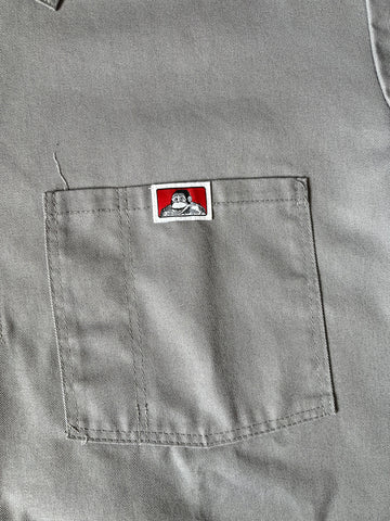 90's BEN DAVIS USA製 ハーフジップワークシャツ
