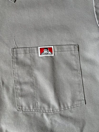 90's BEN DAVIS USA製 ハーフジップワークシャツ