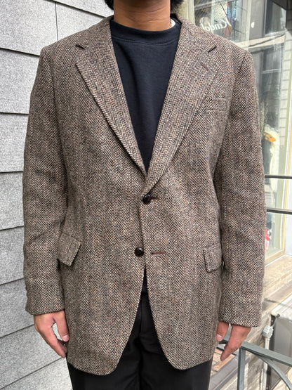 80's「Harris Tweed」ヘリンボーンジャケット
