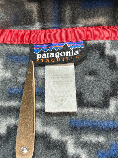 10's PATAGONIA Synchilla Snap-T「ヤナバ柄」フリースプルオーバー