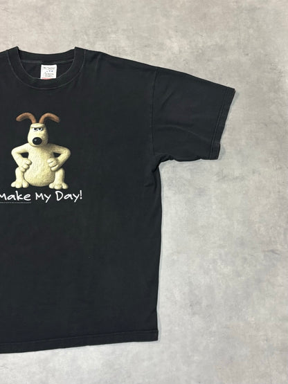 90's Wallace & Gromit「Make My Day!」キャラクターTシャツ