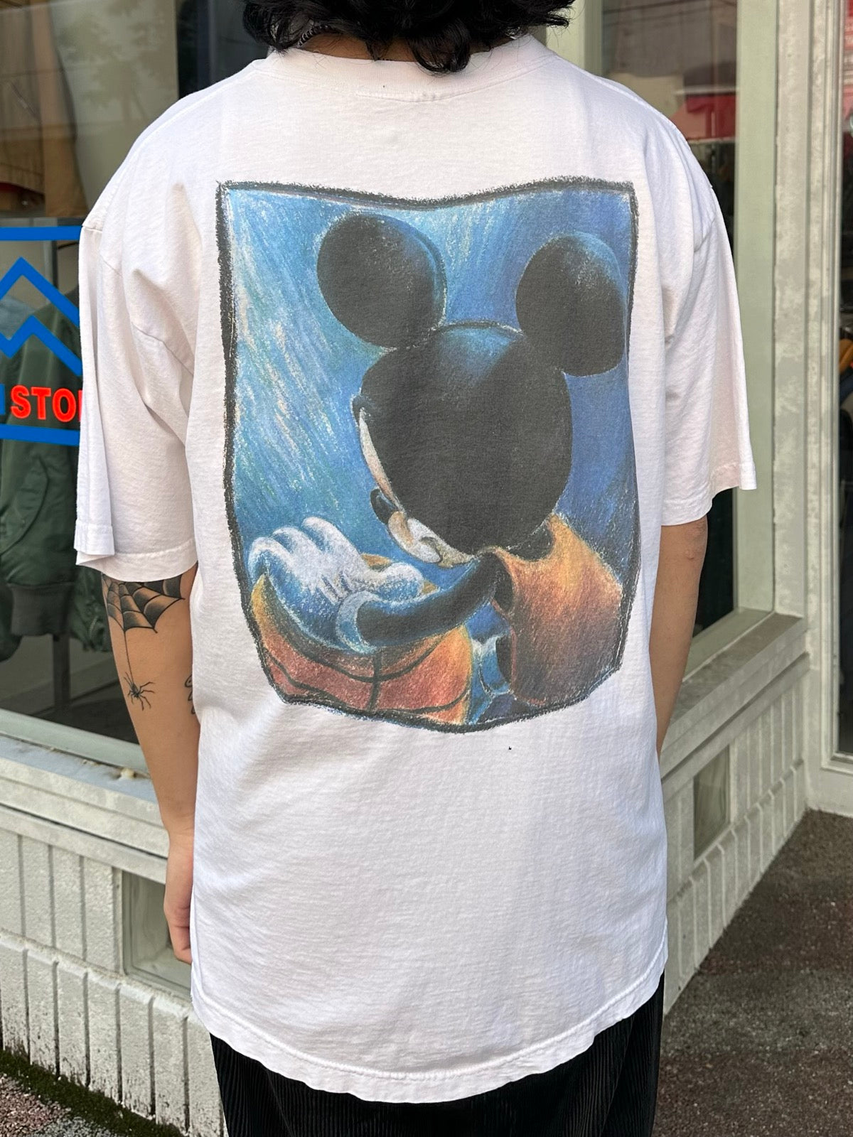 90's MICKEY MOUSE「Basketball」キャラクターTシャツ　