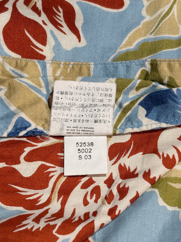 00's PATAGONIA「Pataloha」レッド・ジンジャー柄　アロハシャツ