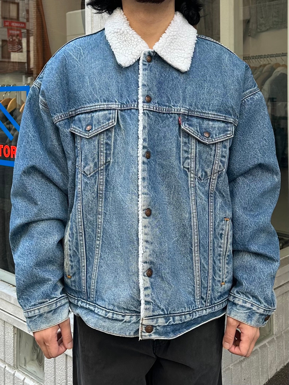 90's LEVI’S「70609-0216」デニムボアジャケット