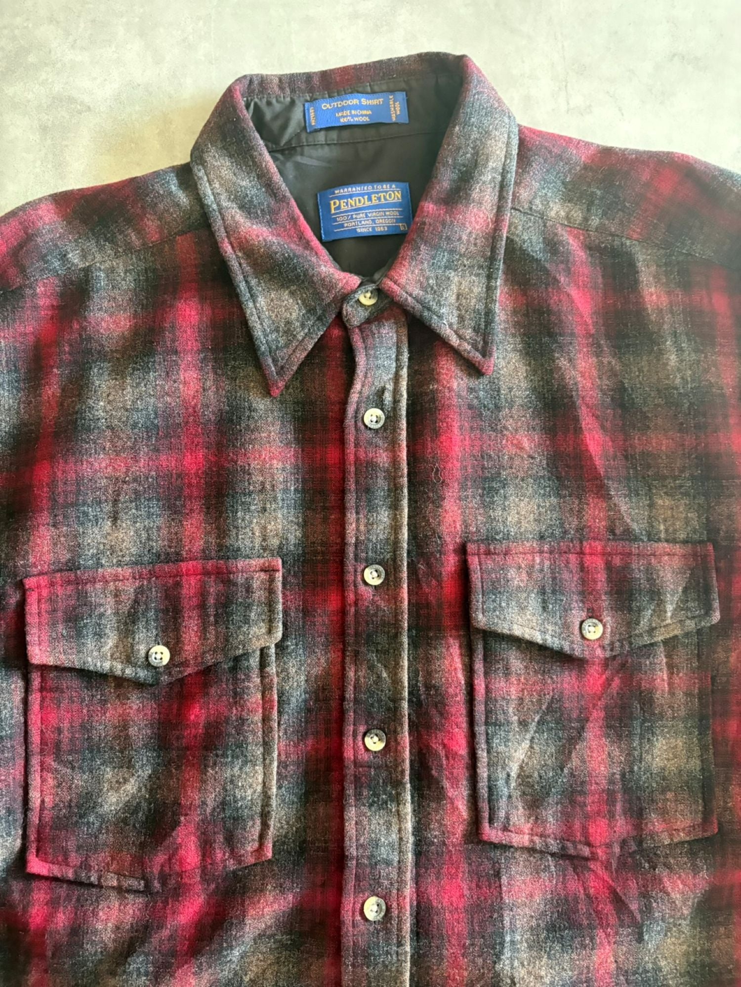 00's「PENDLETON」ウールチェックシャツ