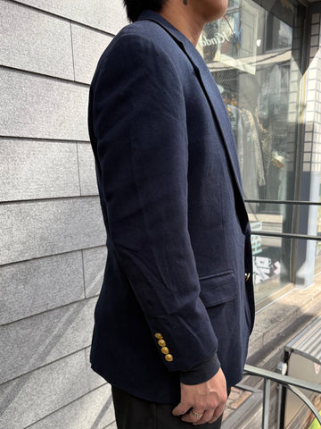 90's「Polo University Club」USA製 ネイビーブレザー