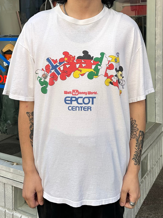 90's DISNEY「EPCOT CENTER」キャラクターTシャツ