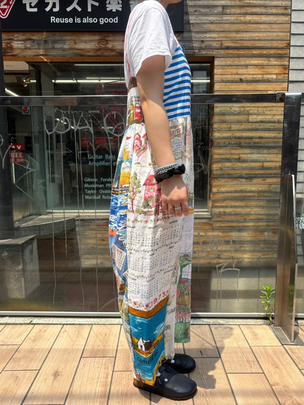 REMAKE FABRIC PRINT ONEPIECE