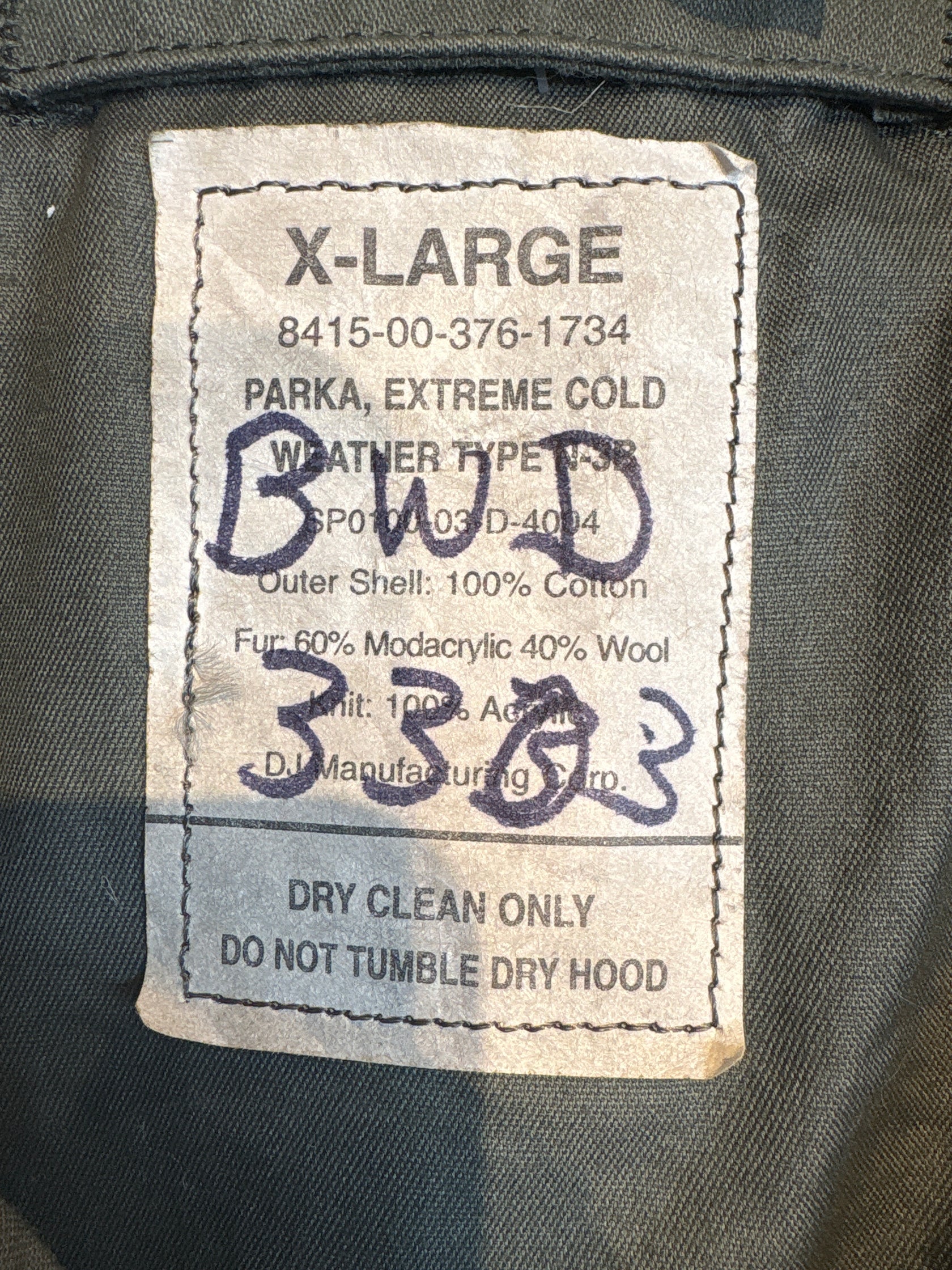 00's「N-3B」フライトパーカー